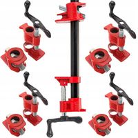 4-SZT ŚCISK STOLARSKI RUROWY BEZKOŃCOWY 3/4"