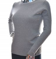 Damski sweter klasyczny elegancki warkocz uni