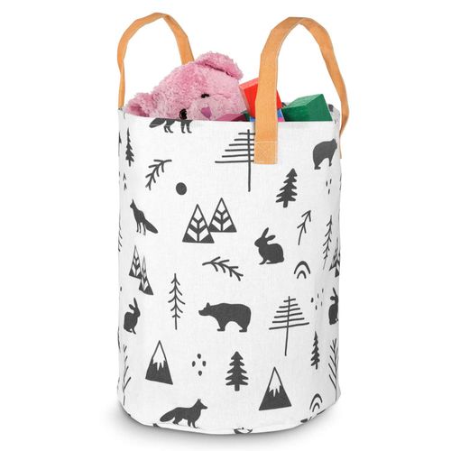 Kosz na zabawki Nukido - biały na Arena.pl