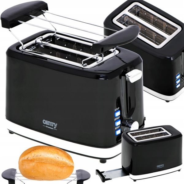 TOSTER OPIEKACZ KANAPEK 6 POZIOMÓW 900W GRZANKI RUSZT DO BUŁEK FUNKCJA STOP zdjęcie 1