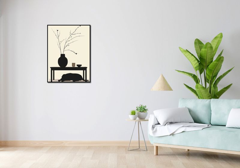 Plakat 60x80cm Wypocznij Psino zdjęcie 4