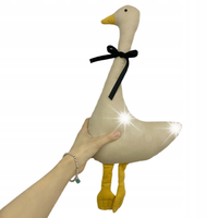 MASKOTKA GĘŚ BAWEŁNIANA ZWIERZAKI PLUSZAK PRZYTULANKA MASKOTKA 40CM