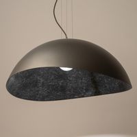 Kopułowa lampa wisząca SOLARIS 40631 Sigma srebrna czarna