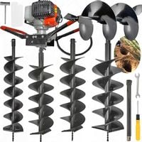 WIERTNICA GLEBOWA ŚWIDER SPALINOWY do gleby + WIERTŁA 10/15/20CM PRZEDŁUŻKA