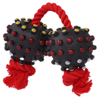 Zabawka dla psa piłki z kolcami na sznurku 35cm UNIQ PETS