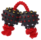 Zabawka dla psa piłki z kolcami na sznurku 35cm UNIQ PETS
