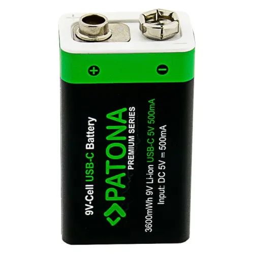 PATONA Premium 2x Baterie 6F22 9V z USB-C na Arena.pl