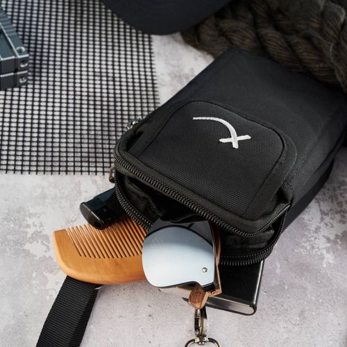 męska saszetka na ramie z cordury czarna  sp-03-bl na Arena.pl