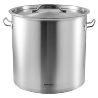 garnek gastronomiczny z pokrywą stalową 36l kinghoff kh-1965