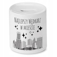 Skarbonka Dla Wędkarza Najlepszy W Mieście Z Nadrukiem Ze Zdjęciem