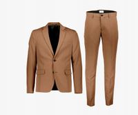 Lindbergh Garnitur 30-606900 Brązowy Slim Fit R58