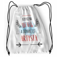 Plecak Dla Artysty Sportowy Szkolny Worek Torba Z Nadrukiem Ze Zdjęciem