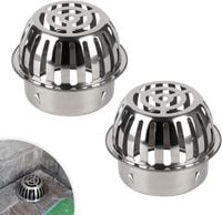 Osłona przeciwlistna do rur spustowych 100-110mm stal nierdzewna 2 szt.