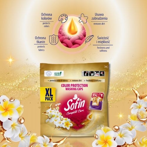 Sofin Kapsułki do Prania Kolorowych Tkanin Color Ochrona Kolorów 66 prań na Arena.pl