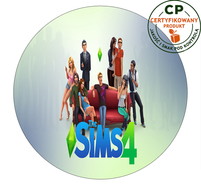 Opłatek na tort Sims zdjęcie 1