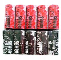 Mix kolorów Dym Czarny oraz Czerwony do zdjęć scenę świeca dymna 10 szt