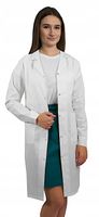 Fartuch laboratoryjny medyczny damski na zatrzaski roz. M