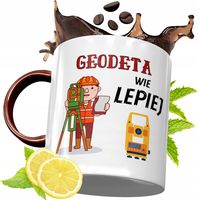 Kubek Bordowy Dla Geodety Na Urodziny Prezent Z Nadrukiem Ze Zdjęciem