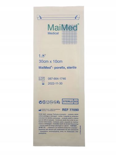 PLASTER Z OPATRUNKIEM STERYLNY NA RANY Z WKŁADEM CHŁONNYM 30x10cm 25szt na Arena.pl