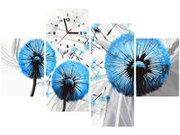 120CM 80CM ZEGAR 4 ELEM DMUCHAWCE BŁĘKICIE OBRAZ ŚCIENNY