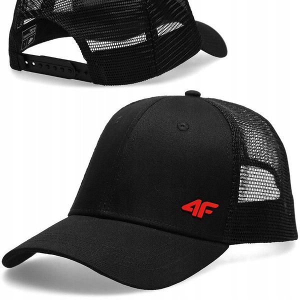 CZAPKA Z DASZKIEM MĘSKA DAMSKA 4F BEJSBOLÓWKA Z SIATECZKĄ TRUCKERKA zdjęcie 1