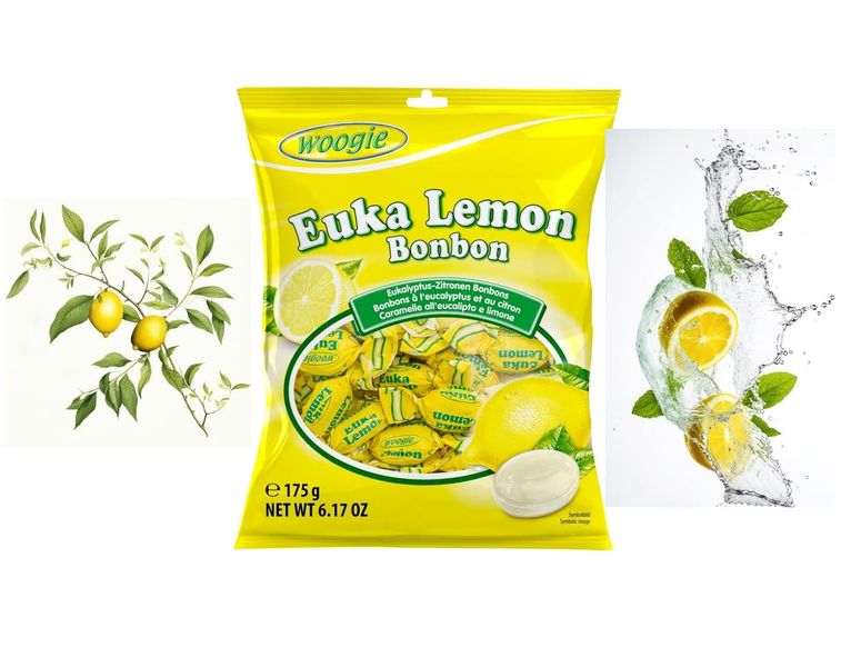woogie cukierki eukaliptusowo-cytrynowe 175 g zdjęcie 2