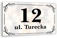 Tabliczka Tablica ADRESOWA ALUMINIOWA Numer domu posesji cyfry ulica 20x15
