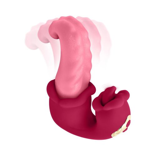 wibrator teazers double tongue różowy silikonowy ładowalny na Arena.pl