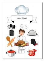 Wydruk cukrowy na tort A5 gotowanie kuchnia napis DIY