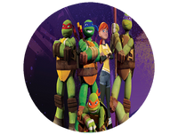 Opłatek na tort Żółwie Ninja