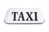 KOGUT TAXI LAMPA GAPA SZPAKÓWKA BIAŁY NA MAGNES duży rozmiar 12V