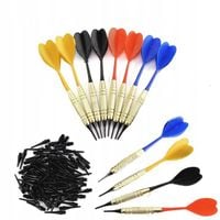 Dart Lotki Rzutki - Zestaw 12 Sztuk Rzutek Lotek Do Darta - 4 Kolory