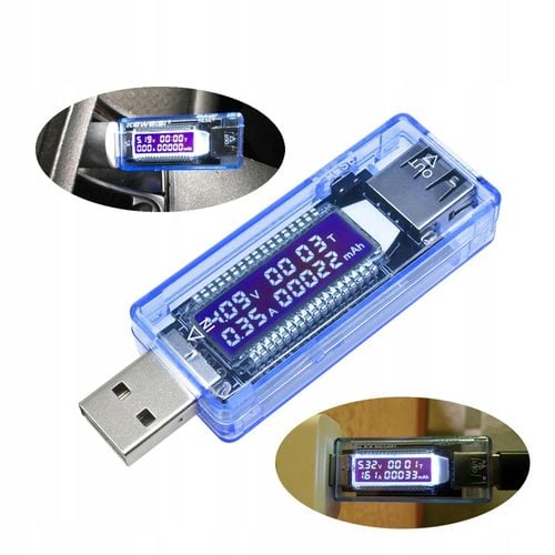 Woltomierz cyfrowy RETOO WOLTOMIERZ CYFROWY MIERNIK AMPEROMIERZ TESTER USB na Arena.pl