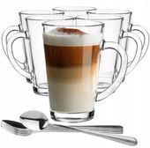 SZKLANKI DO KAWY LATTE Macchiato +ŁYŻECZKI ZESTAW