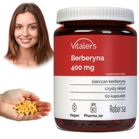 Berberyna Vitaler's Siarczan berberyny Berberys 400 mg Wątroba Krążenie 60k