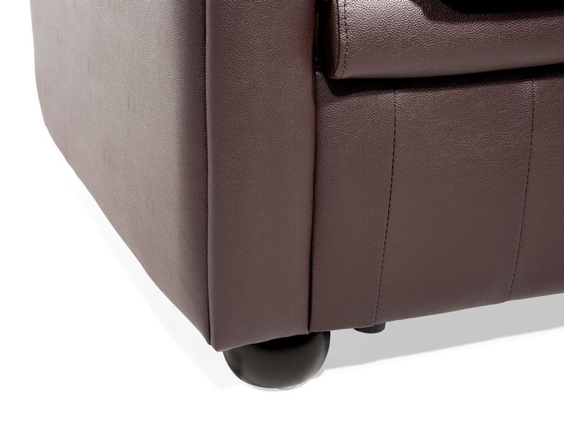 Fotel skórzany brązowy CHESTERFIELD zdjęcie 8