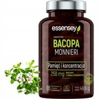BACOPA MONNIERI Pamięć Koncentracja Mózg Mocny Ekstrakt BRAHMI BAKOPA 90DNI