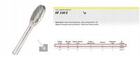 KLINGSPOR FREZ DO METALU HF 100 E FI=8,0x15mm TRZPIEŃ 6mm TYP TRE