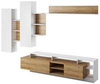 Meblościanka Alva dąb grandson / biały