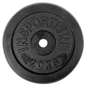Obciążenie żeliwne Insportline Black (30 mm) 20 kg