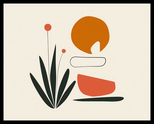 Plakat 50x40cm Abstrakcyjny Zen na Arena.pl