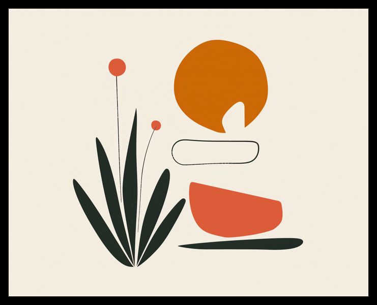 Plakat 50x40cm Abstrakcyjny Zen zdjęcie 2