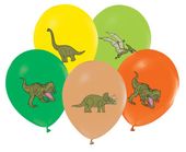 Balony dinozaury kolorowe, 30 cm 5 szt.