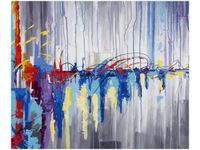 60X50CM ABSTRAKCYJNY WODOSPAD OBRAZ ŚCIAN DREWNIANE