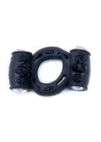 pierścień vibrating cockring double black