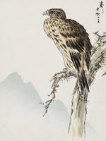 Plakat 75x100cm Kite, Kashu Japoński Vintage do Salonu