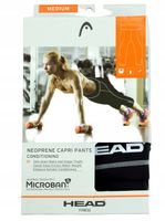 HEAD FITNESS Spodnie Spodenki damskie Capri neoprenowe Siłownia Aerobik r M