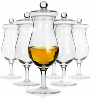 Kieliszki do whisky 6 kieliszków 6 pokrywek 100ml