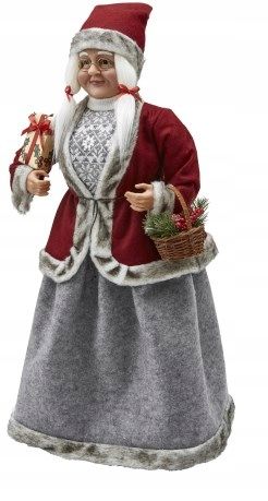 Pani Mikołajowa Mikołaj Figura Świąteczna duża 81 cm na Arena.pl