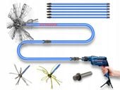 ZESTAW TURBO DO CZYSZCZENIA KOMINA OD DOŁU 9m CYKLON